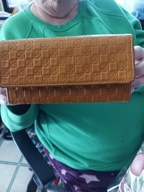 Divina Firenze Embossed Logo Orange Women's Wallet